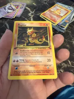 Magmar 39/62 Uncommon 1st Edition Fossil Pokemon Card Vintage Pokemon LP - Image 2
