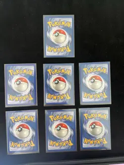 Pokemon Base Set 4th Print 1999-2000 UK 7 Card Lot Commons Uncommons LP - Image 2