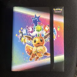 Pokemon Prismatic Evolution Eevee Trading Card Storage Binder - Image 1