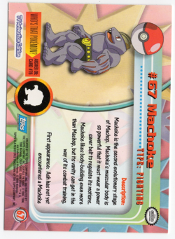 Machoke #67 Topps TV Animation Edition Pokemon Card - Image 2