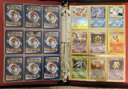 Vintage Pokemon Binder Collection - 97 Cards - Played Condition - Image 4