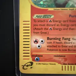 Entei - H8/H32 - Pokemon Aquapolis Holo Rare Card - Image 5