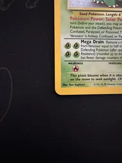 2000 Pokemon VENUSAUR Holo BLACK STAR PROMO Set Card #13 RARE WOTC As Is - Image 5