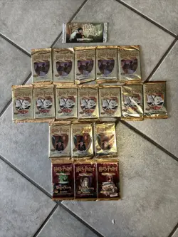 18 Wizards of the Coast Harry Potter Trading Card Game Booster Packs W/HPST Pack - Image 1
