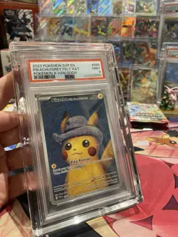 2023 Pokemon SVP Pikachu With A Grey Felt Hat Van Gogh Psa 9 Rare Grail Card - Image 1
