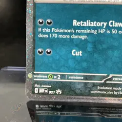 Pokemon TCG Phantasmal Flames Weavile MEP 021 Black Star Promo Card - Image 3