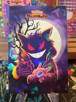 ??Non-TCG Gengar Ice Holo??Halloween Card Database Pokemon 2025 Peru?? - Image 1