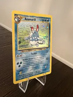 Pokemon TCG Neo Genesis Azumaril Holo Rare Card 2/111 LP - Image 4