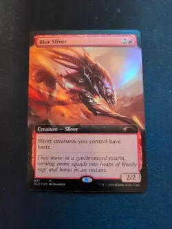 MTG Blur Sliver - Foil, Borderless NM, Secret Lair - Image 1