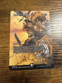 MTG Magic The Gatheri Spider-Man Eternal-Legal Mythic Borderless Hunters Insight - Image 1