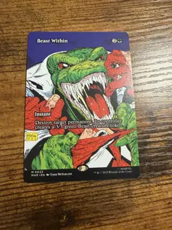 MTG Magic The Gathering Spider-Man Eternal-Legal Mythic Borderless Beast Within - Image 1