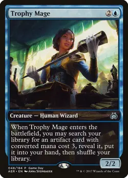 Trophy Mage (Game Day) [Aether Revolt Promos] Magic MTG - Image 1
