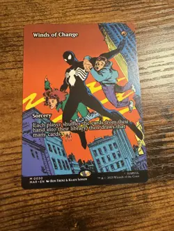 MTG Magic The Gatheri Spider-Man Eternal-Legal Mythic Borderless Winds of Change - Image 1