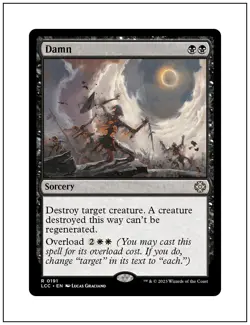 1x Damn, Lost Caverns of Ixalan Commander, Magic MTG NM - Image 1