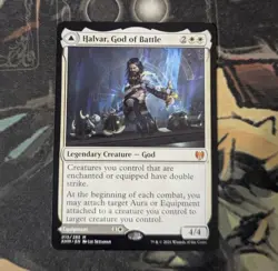 Halvar, God of Battle/Sword of the Realms Kaldheim MTG Magic the Gathering - Image 1