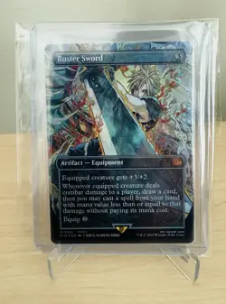 [MAGIC THE GATHERING] Final Fantasy Buster Sword Borderless Foil FIN 351 NM MTG - Image 1