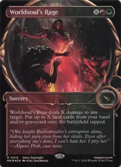 Worldsoul's Rage (Showcase) Karlov Manor Foil Rare #316 NM MTG - Image 1