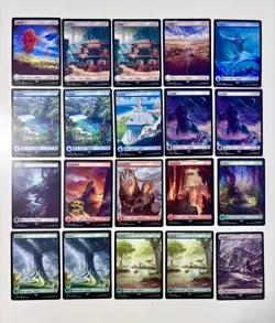 Magic The Gathering Final Fantasy 20 Full Art Lands Lot. NM - Image 1