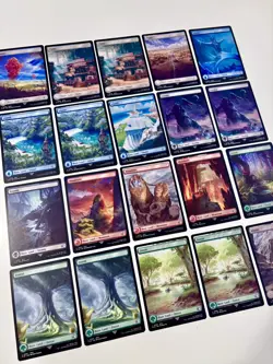 Magic The Gathering Final Fantasy 20 Full Art Lands Lot. NM - Image 2