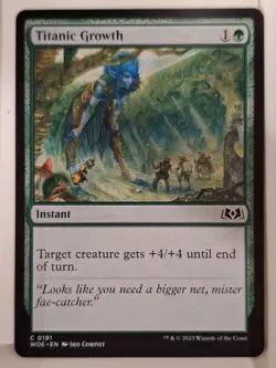 Titanic Growth - Wilds of Eldraine - Magic the Gathering MTG Nice! - Image 1