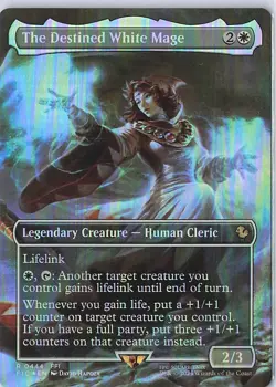 The Destined White Mage (Borderless) R Commander: FINAL FANTASY 444 NM - Image 1