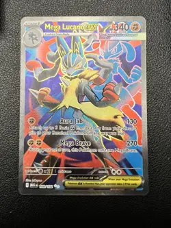 Pokemon 2025 Mega Evolutions Mega Lucario Ex #160 Ultra Rare NM - Image 1