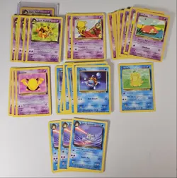 [34] DARK KADABRA DARK GOLDUCK PSYDUCK 2000 POKEMON TEAM ROCKET - Image 1