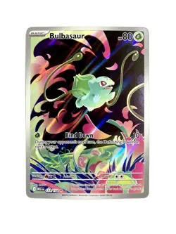 Bulbasaur 133/132 Mega Evolution Illustration Rare Holo Pokemon TCG Card NM - Image 1