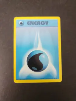 Pokemon TCG Base Set Unlimited Water Energy #102/102, UK/4th/Pokemon 2000 Print - Image 3