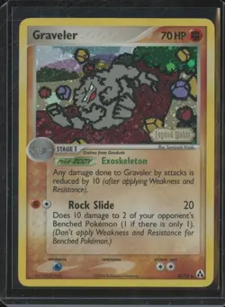 2006 Pokemon Legend Maker GRAVELER 34/92 Holo Rare Foil Stamped BW4 - Image 1