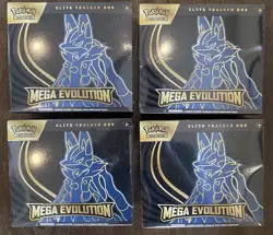Pokemon TCG Mega Evolution Elite Trainer Box ETB Factory Sealed Lot of 4 - Image 1