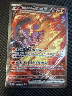Pokemon Team Rocket’s Moltres EX Destined Rivals Nm Special Illustration Rare - Image 1