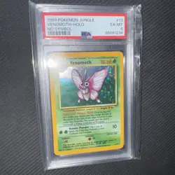 1999 POKEMON JUNGLE #13 VENOMOTH-HOLO NO SYMBOL ERROR PSA 6 - Image 1