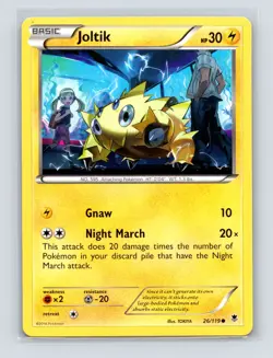 Pokemon TCG Joltik 26/119 XY - Phantom Forces Normal LP - Image 1