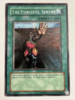 1x The Forceful Sentry - Rare - DB1-EN029 - LP - Misprint Ink Spot - Image 1