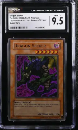 CGC 9.5 MINT Dragon Seeker TP2-002 Super Rare Promo *8040 Yugioh - Image 1