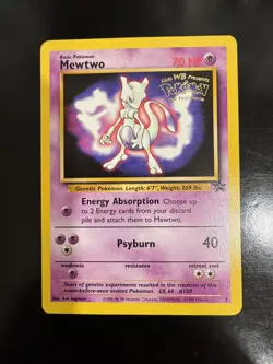 Pokemon TCG Mewtwo #3 WB Kids Presents the First Movie Card - Image 1