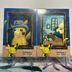 2 Cracked Ice Holo Database Set Pikachu Snorlax Van Gogh Non-TCG POKEMON CARD - Image 1