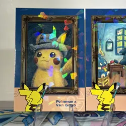 2 Cracked Ice Holo Database Set Pikachu Snorlax Van Gogh Non-TCG POKEMON CARD - Image 3