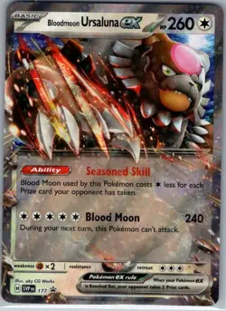 Bloodmoon Ursaluna ex Promo SV: Scarlet & Violet Promo Cards 177 NM - Image 1