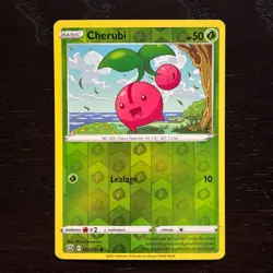 Cherubi 007/163 Pokemon Battle Styles Sword & Shield Reverse Holo Common Card NM - Image 1