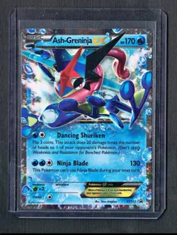 Pokemon TCG Ash-Greninja EX XY Black Star Promo XY133 Holo Card TCG Regular Size - Image 1