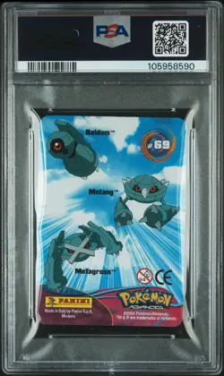 2004 Pokemon Advanced Action Cards Beldum Metang Metagross #69 PSA 1 POP 1 ! - Image 2