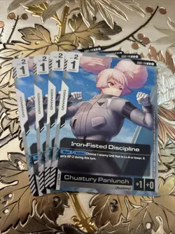 Gundam Card Game Playset GD01-119 R Iron-Fisted Discipline New Type Rising AUC - Image 1