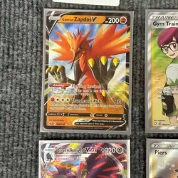 Pokemon Card Lot Galarian Zapdos V Piers Mustard Dubwool V Kyogre Cara Liss - Image 2