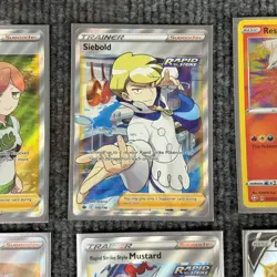Pokemon Card Lot Galarian Zapdos V Piers Mustard Dubwool V Kyogre Cara Liss - Image 4