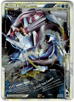 Palkia and Dialga Legend Oversize Jumbo Pokemon Card 102/102 Holo Rare HP - Image 1