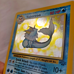 Vaporeon Holo 12/64 - Jungle Set 1999 - Vintage Pokemon Card - Played Condition - Image 2