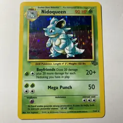 Pokemon Card Nidoqueen 7/64 Jungle Set Holo Rare WOTC Played LP - Image 1
