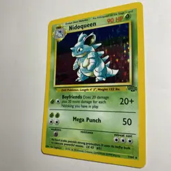 Pokemon Card Nidoqueen 7/64 Jungle Set Holo Rare WOTC Played LP - Image 2